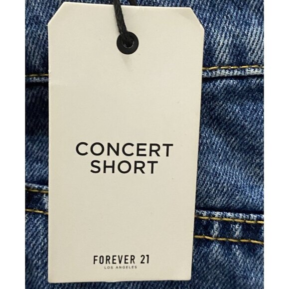Forever 21 Concert Short Womens 28X2.5 (tag reads 27”) Blue Jean Cutoff Shorts - Picture 4 of 10